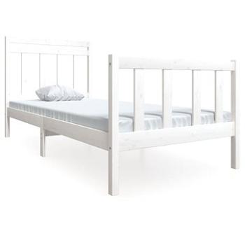 Rám postele biely masívne drevo 90 × 190 cm Single, 3100685