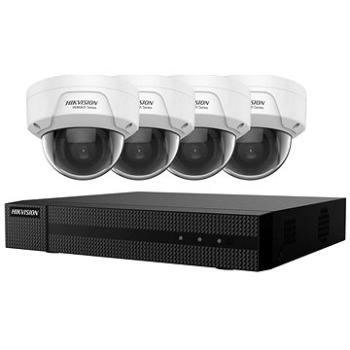 HIKVISION HiWatch KIT dome 1x NVR HWN-2104MH-4P(C) 4x IP kamera HWI-D121H(C) (HWN-2104MH-4P(C)HWI-D121H(C))