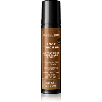 Revolution Haircare Root Touch Up sprej pre okamžité zakrytie odrastov odtieň Golden Brown 75 ml