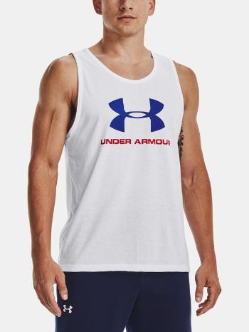 Under Armour UA Sportstyle Logo Tielko Biela