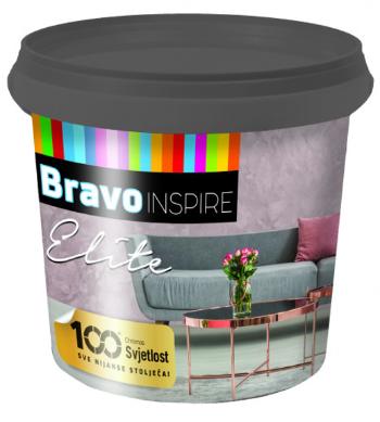 CHROMOS BRAVO INSPIRE ELITE - Dekoračná farba so zamatovým efektom strieborná 1 L