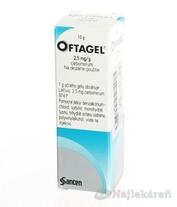 OFTAGEL 2,5 mg/g gél na suché oči 10 g