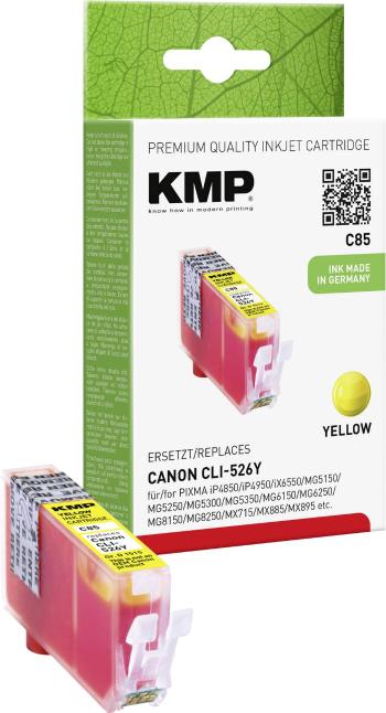 KMP Ink náhradný Canon CLI-526 kompatibilná  žltá C85 1515,0009