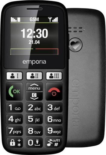 Emporia HAPPY 2G smartfón pre seniorov Dual SIM 32 MB 3.4 cm (1.33 palca) čierna od výrobcu single SIM