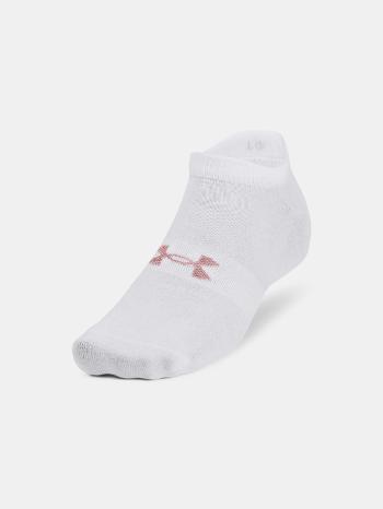 Under Armour UA Essential No Show Ponožky 3 páry Biela