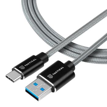 Tactical rýchlonabíjací kábel USB-A/USB-C 1m-Sivá KP11572