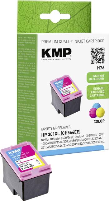 KMP Ink náhradný HP 301XL kompatibilná  zelenomodrá, purpurová, žltá H76 1720,4030