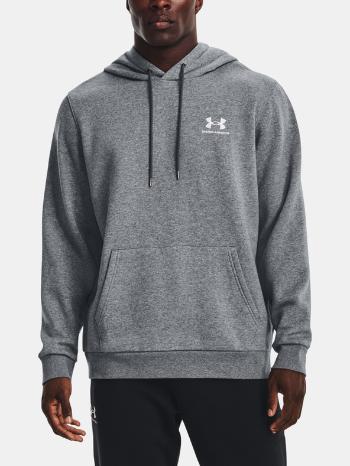 Under Armour UA Essential Fleece Hoodie Mikina Šedá