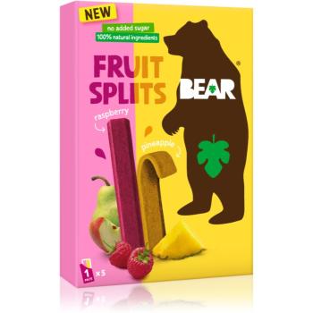 BEAR Fruit Splits Jahoda & Jablko sušené ovocie 5x20 g