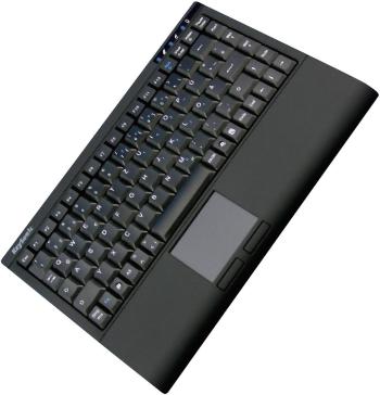 Keysonic ACK-540U+ USB klávesnica nemecká, QWERTZ, Windows® čierna integrovaný touchpad, tlačidlá myši