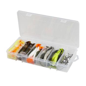 Savage gear gumové nástrahy cannibal shad kit mixed colors 36 ks - 5,5 cm 6,8 cm