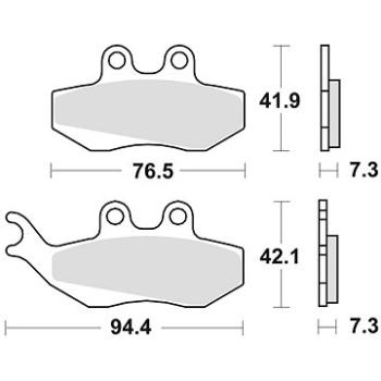 Braking brzdové doštičky (semi-metalická zmes SM1) (2 ks) M501 – 142 (M501-142)