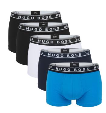 BOSS - 5PACK boxerky blue combo (HUGO BOSS)-L (90-98 cm)