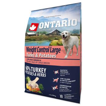 ONTARIO Dog Large Weight Control Turkey & Potatoes & Herbs 2.25 kg