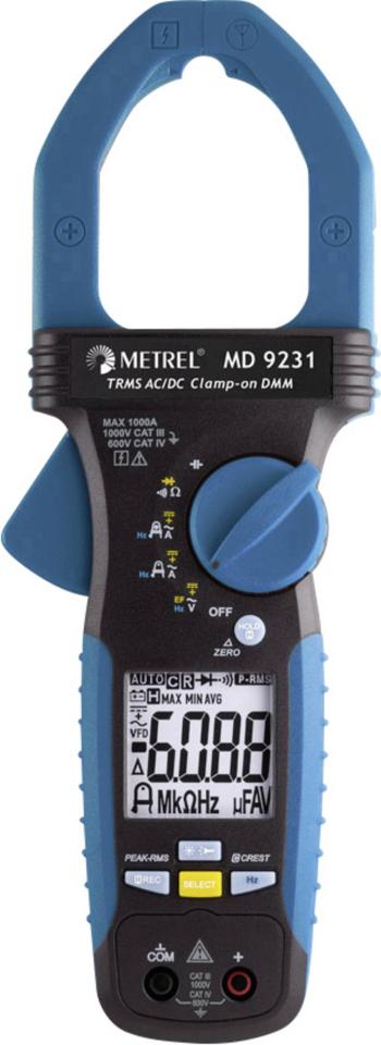 Metrel MD 9231 prúdové kliešte  digitálne/y  CAT IV 600 V, CAT III 1000 V Displej (counts): 6000