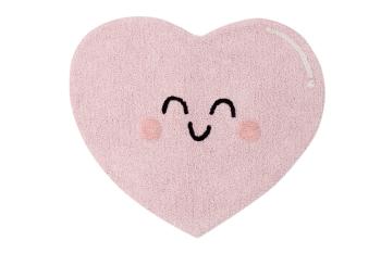 Ourbaby heart washable rug 31977-0 iný 90x105 cm ružová