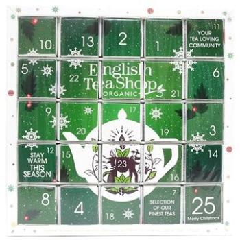 English Tea Shop Zelený adventný kalendár Puzzle 48 g, 25 ks bio ETS25 (61250)