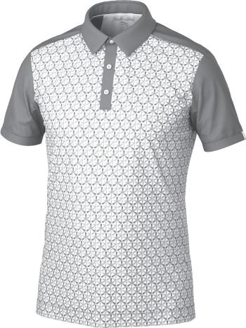 Galvin Green Mio Mens Breathable Short Sleeve Shirt Cool Grey/Sharkskin L Polo košeľa