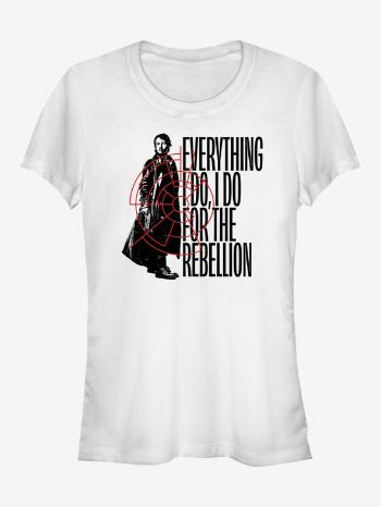 ZOOT.Fan Star Wars Cassian Andor - Everything for the Rebellion Tričko Biela