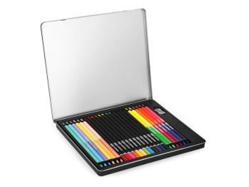 Easy Trojhranné pastelky v luxusní kovové krabičce 24ks 36 barev
