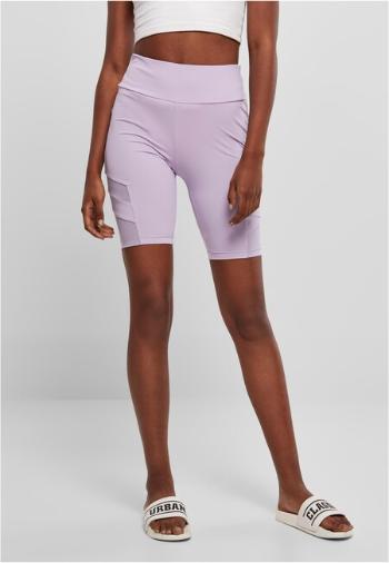 Urban Classics Ladies High Waist Tech Mesh Cycle Shorts lilac - XL