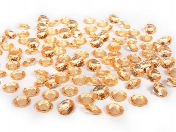 PartyDeco Diamantové konfety zlaté 12mm