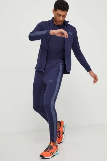 Športová tepláková súprava Under Armour Knit Track Suit tmavomodrá farba, 1357139