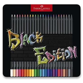 FABER-CASTELL Black Edition v plechu, 24 farieb (4005401164258)