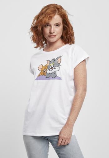 Mr. Tee Ladies Tom & Jerry Pose Tee white - XS