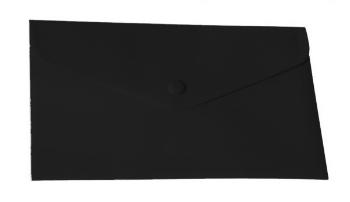 Obálka listová kabelka DL s cvokom Classic PP čierna