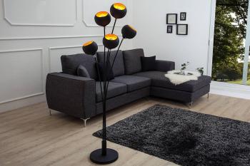 LuxD 18117 Stojanová lampa 5 Sigma 170cm zlatá Stojanové svietidlo