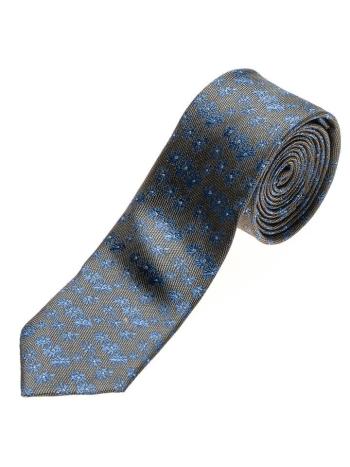 Grafitová pánska elegantná kravata BOLF K105
