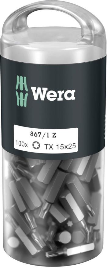 Wera 867/1 Z TORX® DIY 100 SiS 05072447001 bit Torx T 15 nástrojová ocel legované, vysoko pevné D 6.3 100 ks