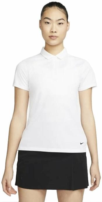 Nike Dri-Fit Victory Womens Golf Polo White/Black XS