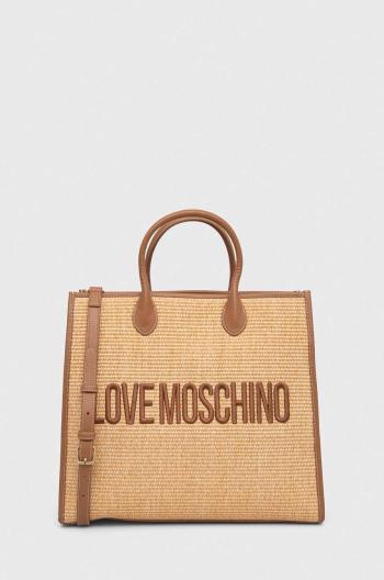 Kabelka Love Moschino béžová farba