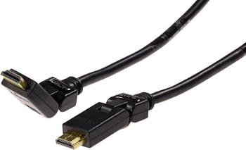 Schwaiger HDMI prepojovací kábel #####HDMI-A Stecker, #####HDMI-A Stecker 1.30 m čierna HDMW13053 pozlátené kontakty, Ul