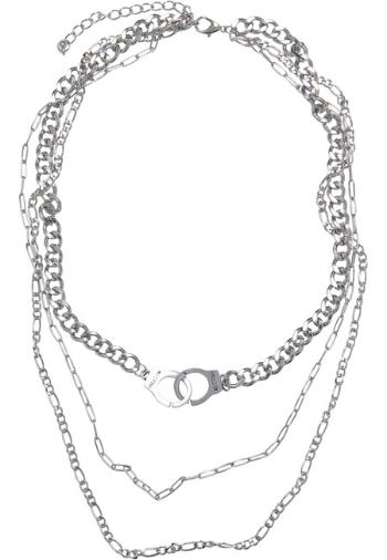 Urban Classics Saturn Layering Necklace silver - UNI