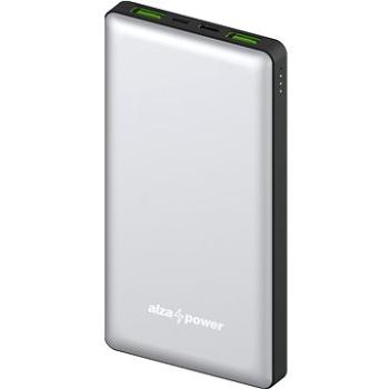 AlzaPower Ingot 10000 mAh Quick Charge + PD3.0 strieborná (APW-PBI10QS)