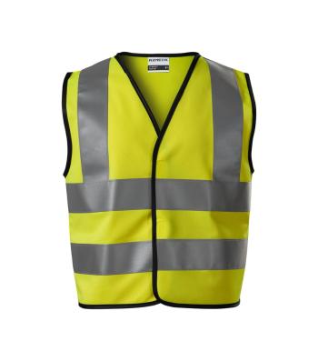MALFINI Detská bezpečnostná vesta HV Bright - Reflexná žltá | 116-140 cm (6-8 rokov)