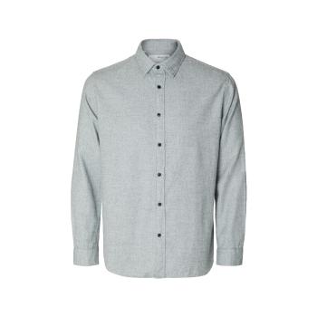 Selected  Regowen-Twist L/S - Grey/Asphalt  Košele s dlhým rukávom Hnedá