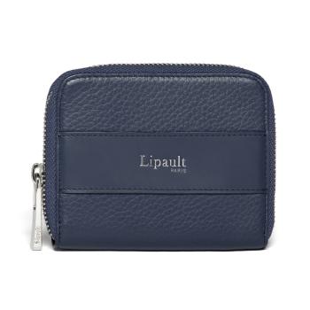 Lipault Dámská kožená peněženka Invitation Compact - tmavě modrá