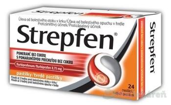 Strepfen s pomarančovou príchuťou bez cukru pas.ord.24x8,75mg