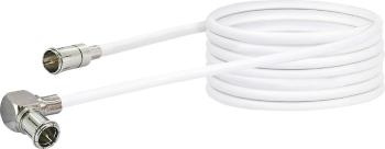 Schwaiger anténny prepojovací kábel [1x F rýchla zástrčka - 1x Mini-DAT zástrčka] 9.00 m 90 dB  biela