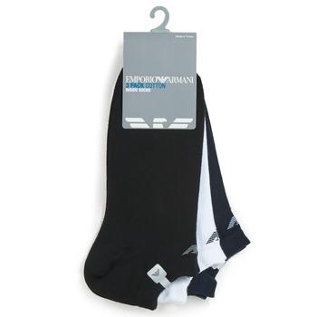 Emporio Armani  Ponožky CC134-PACK DE 3  Čierna