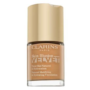 Clarins Skin Illusion Velvet Natural Matifying & Hydrating Foundation tekutý make-up so zmatňujúcim účinkom 112.3N Sandalwood 30 ml