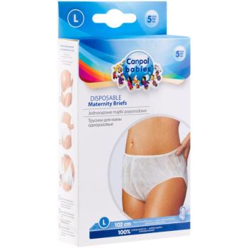 Canpol babies Maternity Briefs popôrodné nohavičky veľkosť L 5 ks