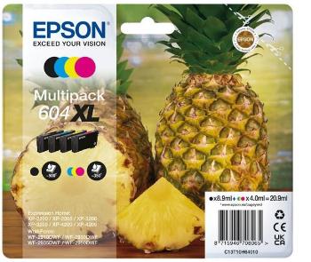 EPSON ink bar Multipack "Ananas" 4-colours 604XL Ink, ČB 500, BAR 350 stran