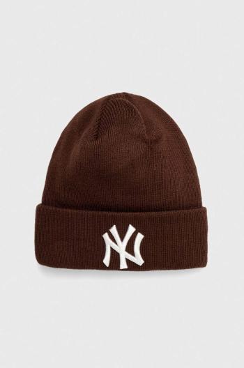 Čiapka New Era hnedá farba, NEW YORK YANKEES