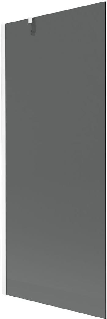 MEXEN/S - Next vaňová zástena FIX 80 x 150 cm, grafit, biela 895-080-000-00-40-20