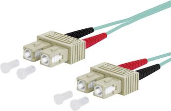 Metz Connect 151J1EOEO10E optické vlákno LWL prepojovací kábel [2x zástrčka SC - 2x zástrčka SC] 50/125 µ Multimode OM3